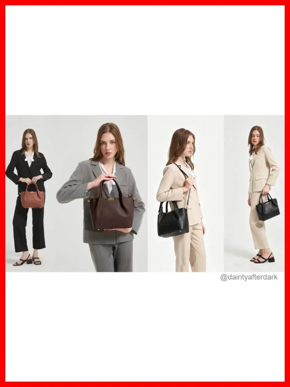 Vegan Leather Satchel Handbag for Women with Detachable Crossbody Strap